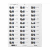 Étiquette Beau Cheval Flower Mane Adresse de retour (Feuille entière)