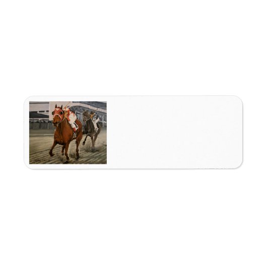 Étiquette Beau cheval ravit les propriétaires en course clas (Devant)