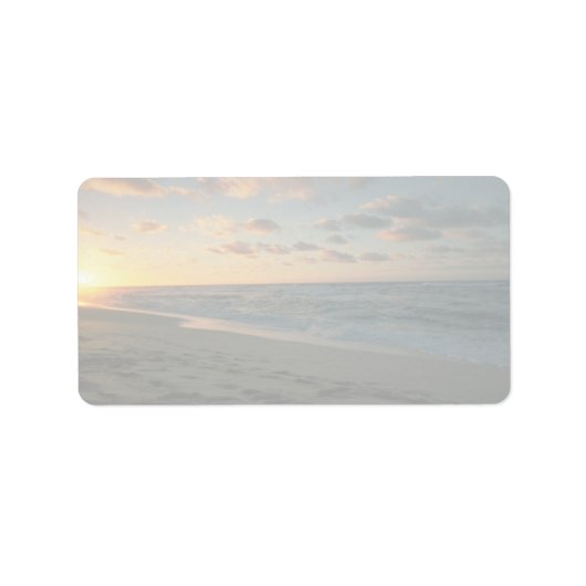 Étiquette Beau coucher de soleil : Sunset Beach, Oahu, Hawai (Devant)