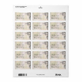 Étiquette Beau Hummingbirds and Flowers Adresse (Feuille entière)