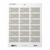 Étiquette Beau Pile de bois (Feuille entière)