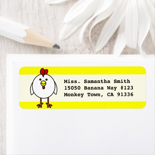 Étiquette Beau poulet (En situation)