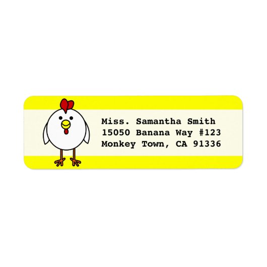 Étiquette Beau poulet (Devant)