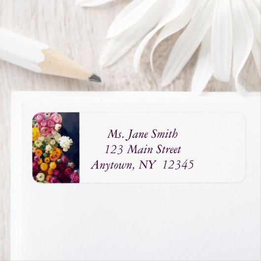 Étiquette Beau Rose (En situation)