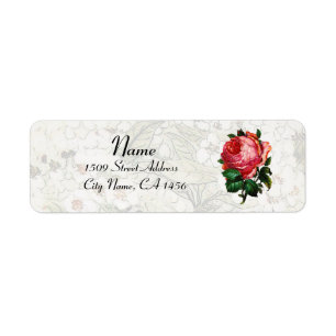 ÉTIQUETTE BEAU ROSE DE ROSE