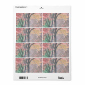 Étiquette Beauté automnale (Feuille entière)