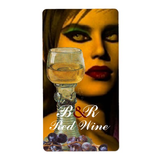 Étiquette BEAUTÉ ET VIN BLANC Fête de dégustation de vin (Devant)