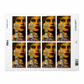 Étiquette BEAUTÉ ET VIN BLANC Fête de dégustation de vin (Feuille entière)