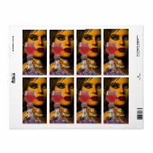 Étiquette BEAUTÉ ET VIN ROUGE Fête de dégustation de vin (Feuille entière)