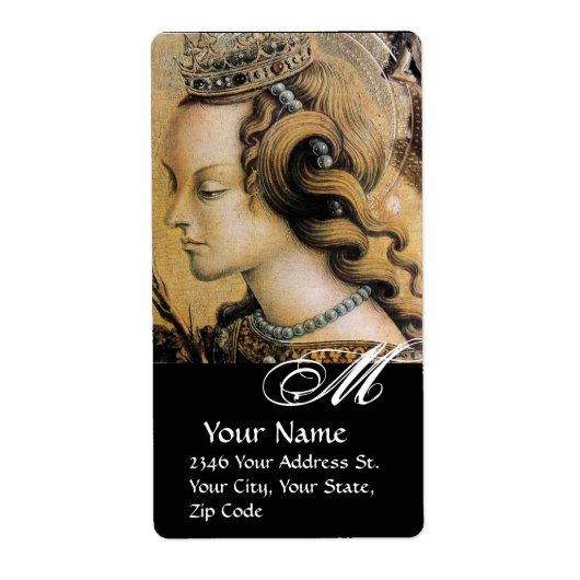 Étiquette BEAUTÉ NATURELLE & BIJOUX MONOGRAM perle noire (Devant)