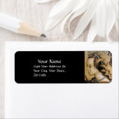 Étiquette BEAUTÉ NATURELLE & BIJOUX perle noire (En situation)