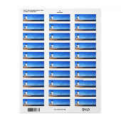 Étiquette Beautiful Navy Annisquam Lighthouse Adresse de ret (Feuille entière)