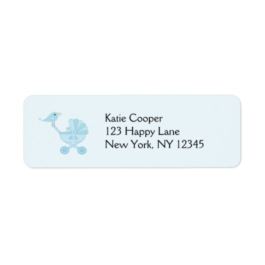 Étiquette Bébé et merle (Devant)