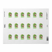 Étiquette bébé godzilla (Feuille entière)