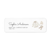 Étiquette Bébé Il fait froid à l'extérieur du Baby shower d' (Devant)