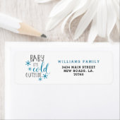 Étiquette Bébé Il fait froid dehors Noël (En situation)