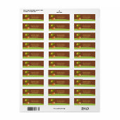 Étiquette Bébé mignon Tigre Retourner l'adresse Labe (Feuille entière)