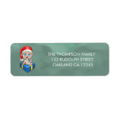 Étiquette Bébé Père Noël (Devant)