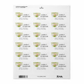 Étiquette Bébé sauvage Safari Animaux portant des masques (Feuille entière)