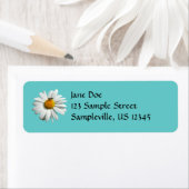 Étiquette Bee on Daisy Alaskan Summer Nature (En situation)