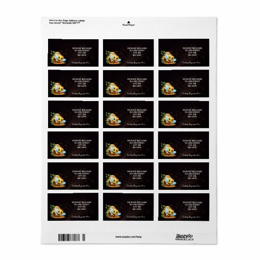 Étiquette Beekeeper Personnalisé Miel Bee Création Buzz Adre (Feuille entière)