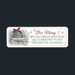 Étiquette Beekeeper's Christmas Return Address Skep Red Bow<br><div class="desc">Un merveilleux Étiquette de vacances pour les apiculteurs à utiliser comme adresse de retour sur leur courrier et paquets saisonniers. Aussi pratique pour étiqueter vos boîtes de décoration de Noël d'entreprise et d'accessoires avec votre nom pour les empêcher d'être égarés ou perdus.</div>