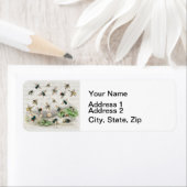 Étiquette Bees Honey Worker Queen Nature Antique Bee (En situation)