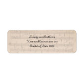 Étiquette Beethoven Hammerklavier Sonata (Devant)