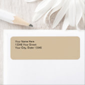 Étiquette Beige de Terre Simple Minimal (En situation)