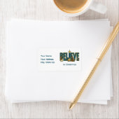 Étiquette Believe nativity (En situation)