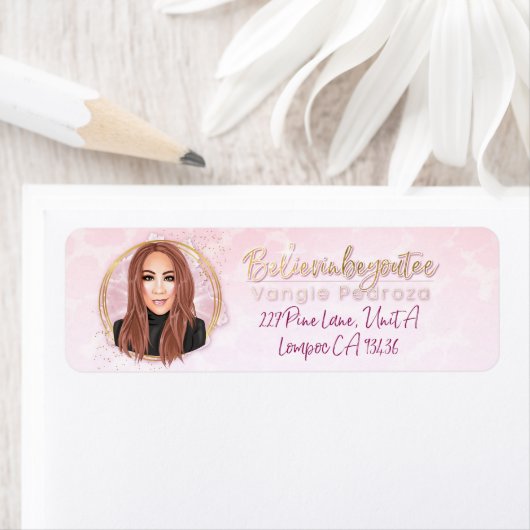 Étiquette Believinbeyoutee Return Labels (En situation)