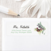 Étiquette Belle Art Nuthatch (En situation)