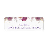 Étiquette Belle Beauté Florale (Devant)