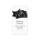 Étiquette Belle Chat Noir (Devant)