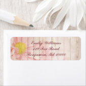 Étiquette Belle florale rose (En situation)