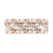 Étiquette Belle Flore Rouge Blanc (Devant)