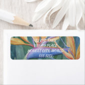 ÉTIQUETTE BELLE OISEAU DE PARADIS (En situation)