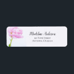 Étiquette Belle Peony Rose | Adresse de retour personnalisée<br><div class="desc">Une belle pivoine rose pour ajouter une délicate touche florale à vos enveloppes. Elles sont idéales pour un usage quotidien, mais elles ajouteront également une belle touche à la mariage, à la douche nuptiale et à d'autres articles de papeterie pour occasions spéciales ! S'il vous plaît, arrêtez-vous ici dans mon...</div>