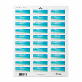 Étiquette Belle plage d'été (Feuille entière)