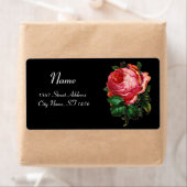 ÉTIQUETTE BELLE ROSE ROSE ROSE EN NOIR (En situation)