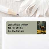 Étiquette Belle Sarg Cerf Animal Nature sauvage (En situation)