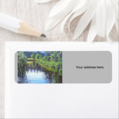 Étiquette Belle scène dans le parc forestier St Louis (En situation)