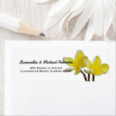 Étiquette Belles fleurs tropicales (En situation)