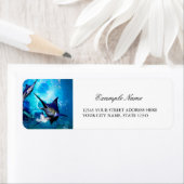 Étiquette Belles marlins (En situation)