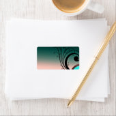 Étiquette Belles tourbillons noirs (En situation)