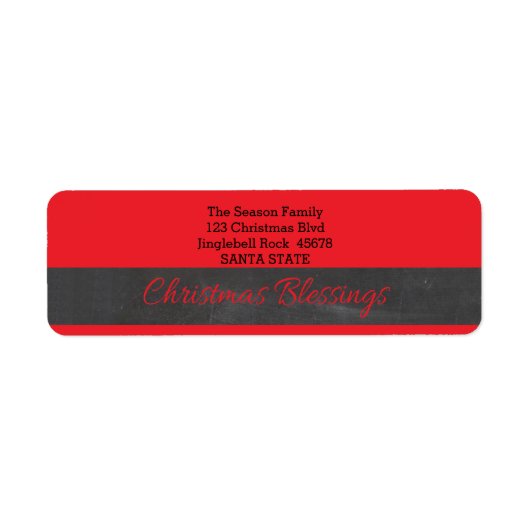 Étiquette Bénédiction de Noël (Devant)