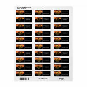 Étiquette Bénédiction de Noël Trois sages hommes à cheval ch (Feuille entière)