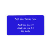 Étiquette Béni Mère Bleue (Devant)