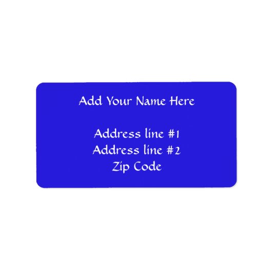 Étiquette Béni Mère Bleue (Devant)