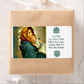 Étiquette Béni Mère tenant l'Enfant Jésus (En situation)